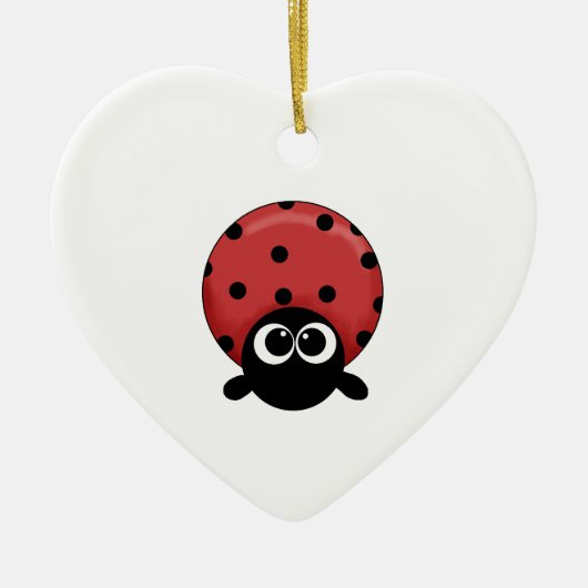 Marienkäfer Keramikornament (Vorne)