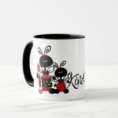 Marienkäfer-Kindergarten Tasse (Vorderseite Links)