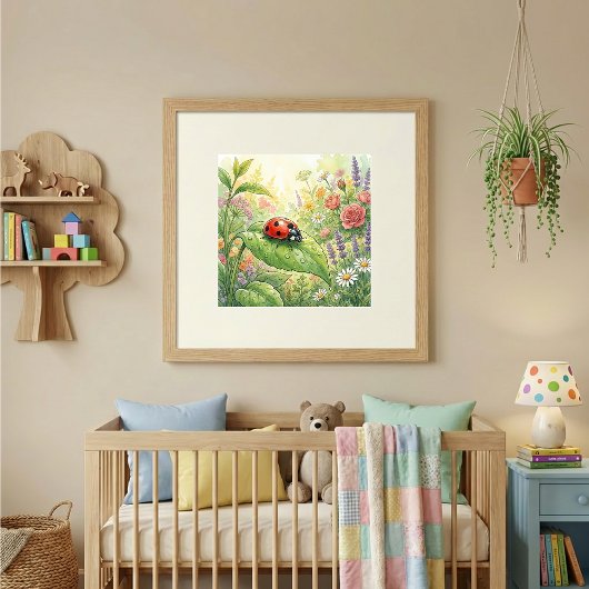 Marienkäfer Kleine Insekten Kinderzimmer Poster