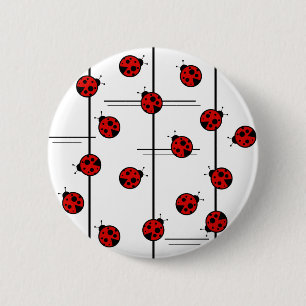 Marienkäfer-Knopf Button