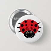 Marienkäfer-Knopf Button (Vorne & Hinten)