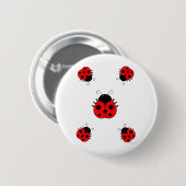 Marienkäfer-Knopf Button (Vorne & Hinten)