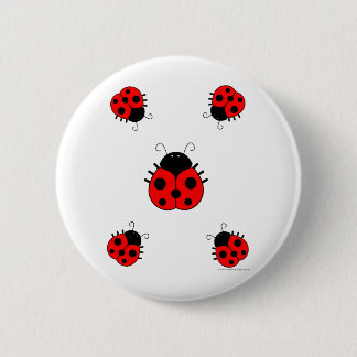 Marienkäfer-Knopf Button