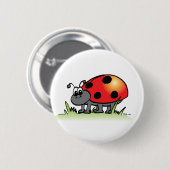 Marienkäfer-Knopf Button (Vorne & Hinten)