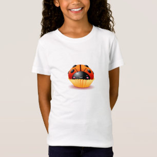 Marienkäfer-Kuchen-Mädchen-Shirt T-Shirt