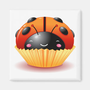 Marienkäfer-Kuchen-Magnet Magnet