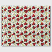 Marienkäfer Kunst Geschenkpapier (Flach)