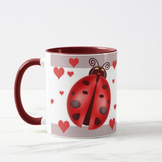 Marienkäfer-Kunst-Tasse Tasse (Links)
