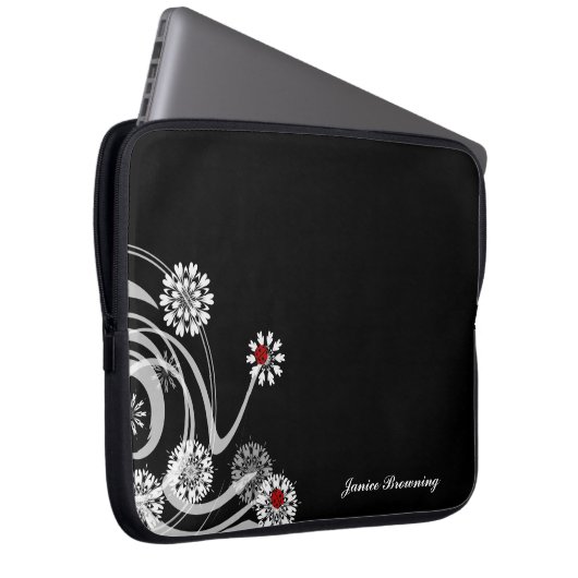 Marienkäfer-Laptop-Hülse Laptopschutzhülle (Vorne Rechts)