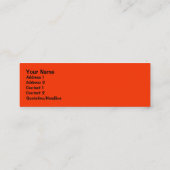 Marienkäfer-Lesezeichen Mini Visitenkarte (Rückseite)