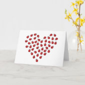 Marienkäfer-Liebe-Herz Karte (Gelbe Blume)