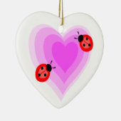 Marienkäfer-Liebe Keramikornament (Rechts)