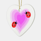 Marienkäfer-Liebe Keramikornament (Links)