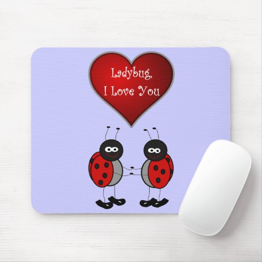 Marienkäfer-Liebe Mousepad (Mit Mouse)