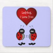 Marienkäfer-Liebe Mousepad (Vorne)