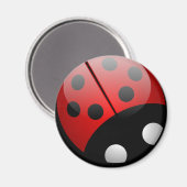 Marienkäfer Magnet (Vorderseite/Rückseite)