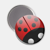 Marienkäfer Magnet (Vorderseite/Rückseite)