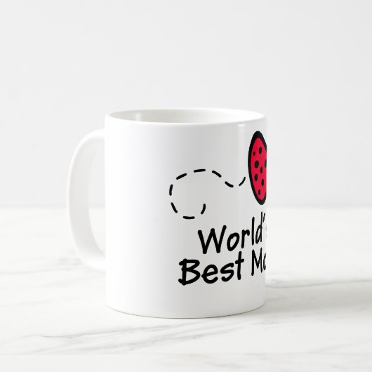 Marienkäfer-Mama-Tasse Kaffeetasse (Vorderseite Links)