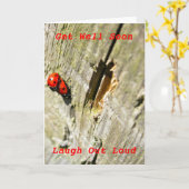 Marienkäfer/Marienkäfer erhalten wohle bald Karte (Gelbe Blume)