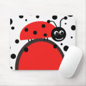 Marienkäfer-Mausunterlage Mousepad (Mit Mouse)