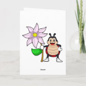 Marienkäfer mit Blume.PNG Karte (Rückseite)