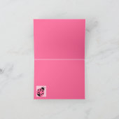 Marienkäfer mit einem Band versehene danke Karten (Innenseite)