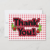 Marienkäfer mit Tupfen | danken Ihnen Karten (Rückseite)