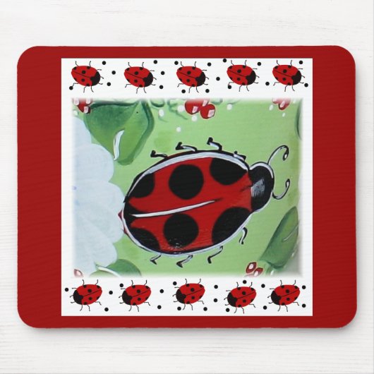 Marienkäfer Mousepad (Vorne)