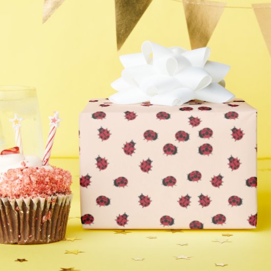 Marienkäfer Muster Geschenk Geschenkpapier (Geburtstagsparty)