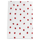 Marienkäfer-Muster-Geschenk-Tasche Mittlere Geschenktüte (Rückseite)