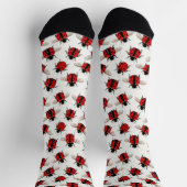 Marienkäfer-Muster Socken (Oben)