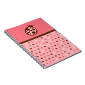 Marienkäfer Notizbuch Rosa Notizblock (Rechte Seite)