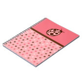 Marienkäfer Notizbuch Rosa Notizblock (Linke Seite)