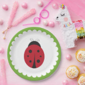 Marienkäfer-Papierblattfeder-Garten-Teller Pappteller (Party)