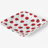 Marienkäfer-Papierteller, Insekten-Party Pappteller (Gewinkelt)
