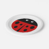 Marienkäfer Pappteller (Schrägansicht)