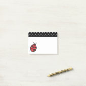 Marienkäfer-Post-it-Notes-Geschenk mit Punkten Post-it Klebezettel (Auf Schreibtisch)