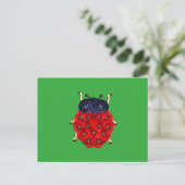Marienkäfer Postkarte (Stehend Vorderseite)