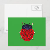 Marienkäfer Postkarte (Vorne/Hinten)