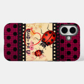 Marienkäfer-Punkte Case-Mate iPhone Hülle (Rückseite (Horizontal))