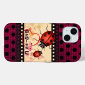 Marienkäfer-Punkte Case-Mate iPhone Hülle (Rückseite (Horizontal))