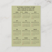 Marienkäfer-Puppenkalender ~ mollig Visitenkarte (Rückseite)