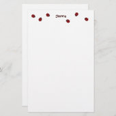 Marienkäfer-reichlich Briefpapier für Kinder (Vorne/Hinten)