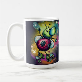 Marienkäfer-Roller-Disco-Tasse Kaffeetasse