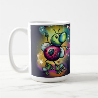 Marienkäfer-Roller-Disco-Tasse Kaffeetasse