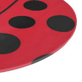 Marienkäfer Rot-Schwarz-Design Schneidebrett (Ecke)