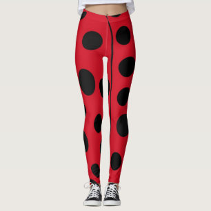 Marienkäfer Rot und Schwarze Flecken Leggings