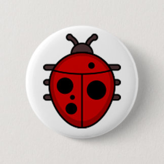 Marienkäfer-runder Standardknopf Button