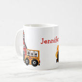 Marienkäfer-Schulbus-Lehrer-Tasse Tasse (Vorderseite Links)