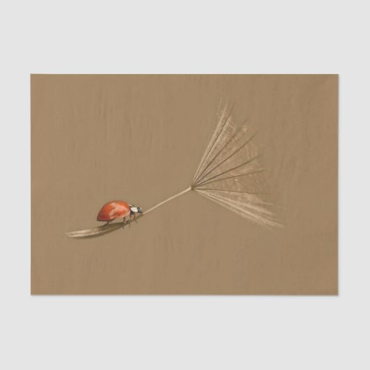 Marienkäfer Seidenpapier (Vorderseite)